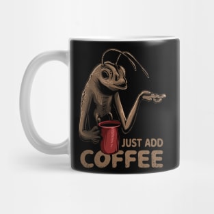 The Worm just add coffee Mug